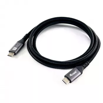 Kabel USB4 Gen3x2 C–C EQUIP 128380, 0,5 m, PD 3.1 240W, 40 Gbps, 8K/60Hz, Czarny