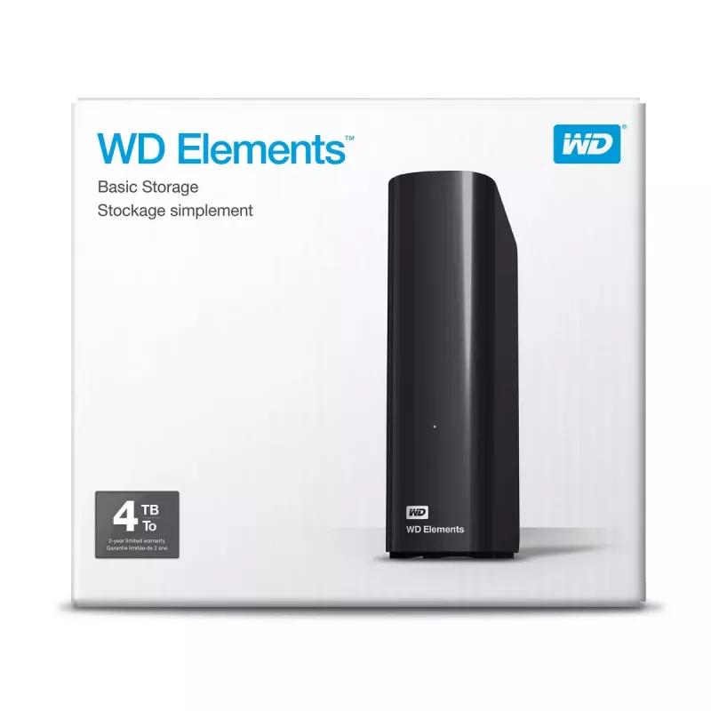Zewnętrzny dysk twardy Western Digital 4TB USB 3.2 Gen 1 WDBWLG0040HBK-EESN