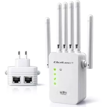 Wzmacniacz sygnału Wi‑Fi QOLTEC AC1200 – dwuzakresowy wzmacniacz sygnału QOLTEC AC1200