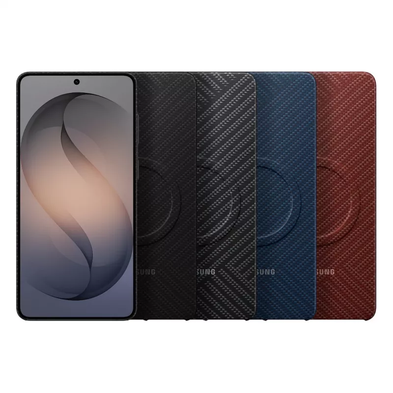 Samsung Carbon Magnet etui Galaxy S26+, Czerwony