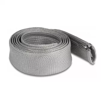 Pleciony rękaw DeLOCK 20832 2 m x 50 mm szary