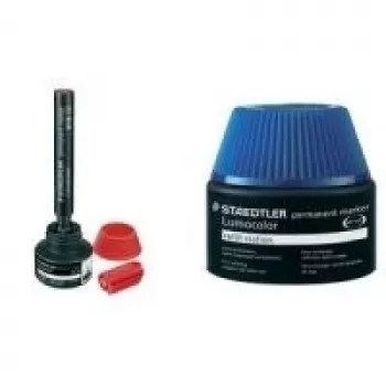 Wkład do markera Staedtler Lumocolor 488 50-3, permanentny niebieski tusz, 30 ml