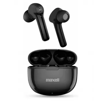Bezprzewodowe słuchawki Maxell Dynamic+ z etui ładującym Bluetooth czarne