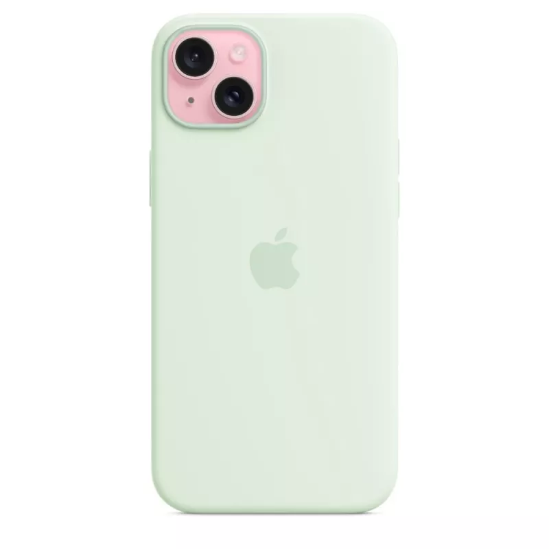 Silikonowe etui z MagSafe dla Apple iPhone 15 Plus — silikon, miętowy, do 6,7-calowego iPhone 15 Plus
