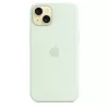 Silikonowe etui z MagSafe dla Apple iPhone 15 Plus — silikon, miętowy, do 6,7-calowego iPhone 15 Plus