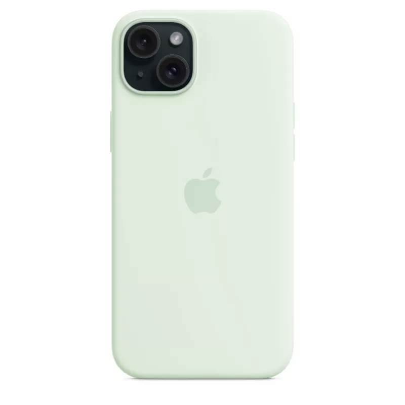 Silikonowe etui z MagSafe dla Apple iPhone 15 Plus — silikon, miętowy, do 6,7-calowego iPhone 15 Plus
