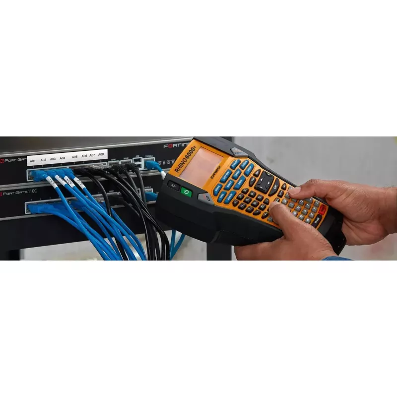 DYMO RHINO 6000+ ABC CASE UK Termiczna bezpośrednia Termotransferowa Czarny Żółty