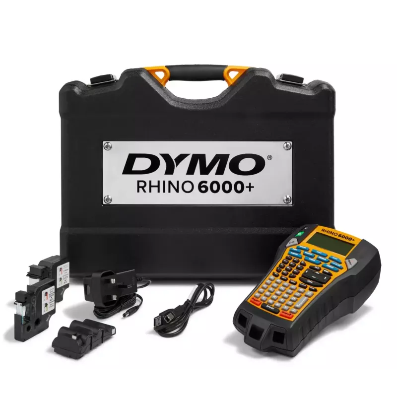 DYMO RHINO 6000+ ABC CASE UK Termiczna bezpośrednia Termotransferowa Czarny Żółty