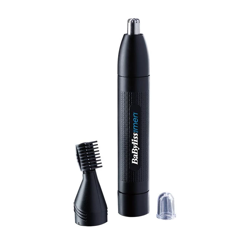Precyzyjny trymer do uszu i nosa BABYLISS E652E, czarny, bateria AA