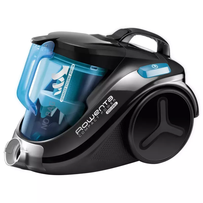 Odkurzacz cylindryczny ROWENTA Compact Power RO3731 — 750 W, suchy, bezworkowy 1,5 l, filtracja piankowa + HEPA