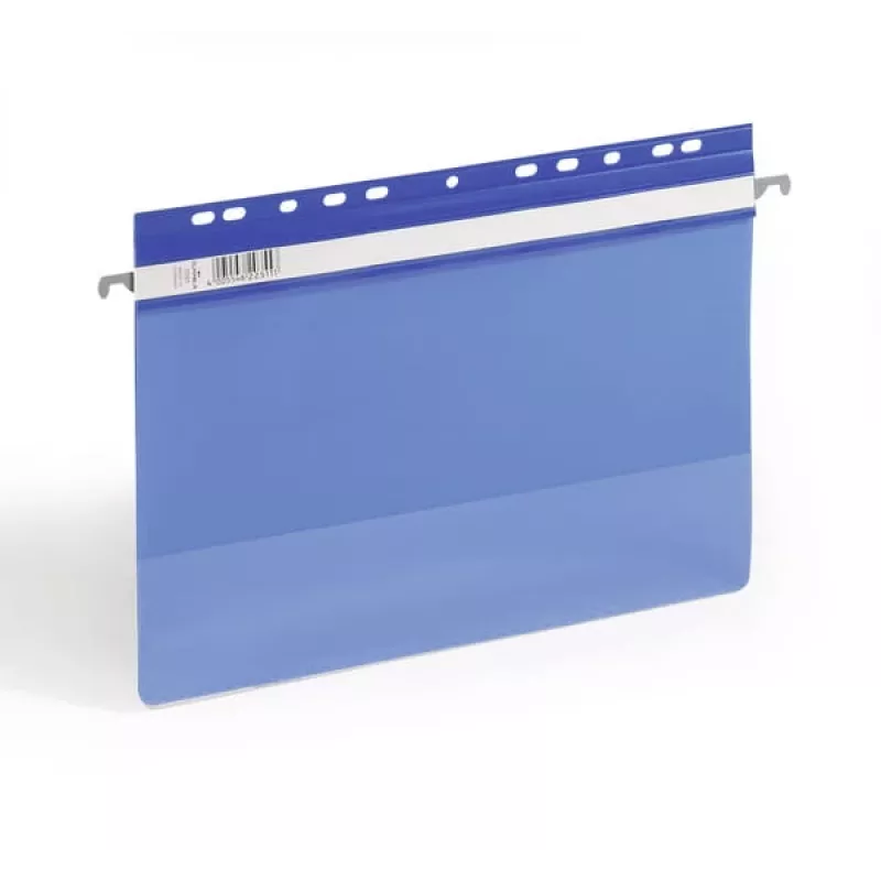 Wisząca teczka Durable 2561-06 A4 z tworzywa, niebieska przezroczysta