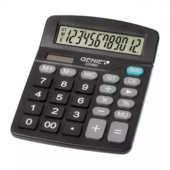 kalkulator biurkowy GENIE 225 BD czarny