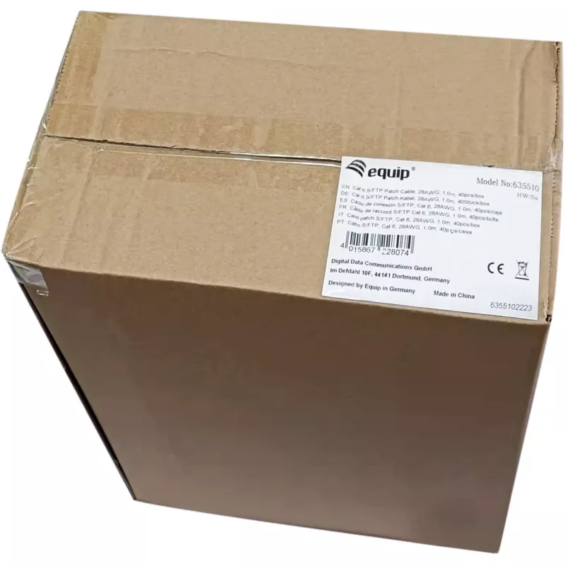 Equip Cat.6 S/FTP Kabel krosowy RJ-45 1m biały