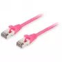 Kabel krosowy Equip kat.6A S/FTP RJ-45 5 m różowy