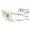 Skrzynka rozdzielcza światłowodowa DIGITUS DN-96330/9APC 1U, wyposażona w 6x LC-APC DX, OS2, polimer/stal, jasnoszara