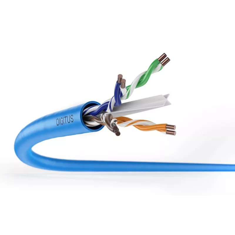 Kabel instalacyjny DIGITUS Cat6A U/UTP, AWG 23/1, LSOH, B2ca, szpula 500 m