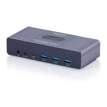 Przełącznik KVM DIGITUS DS-12856 USB-C/USB-A 2‑portowy Dual HDMI 4K60Hz (USB 3.2 Gen 1)