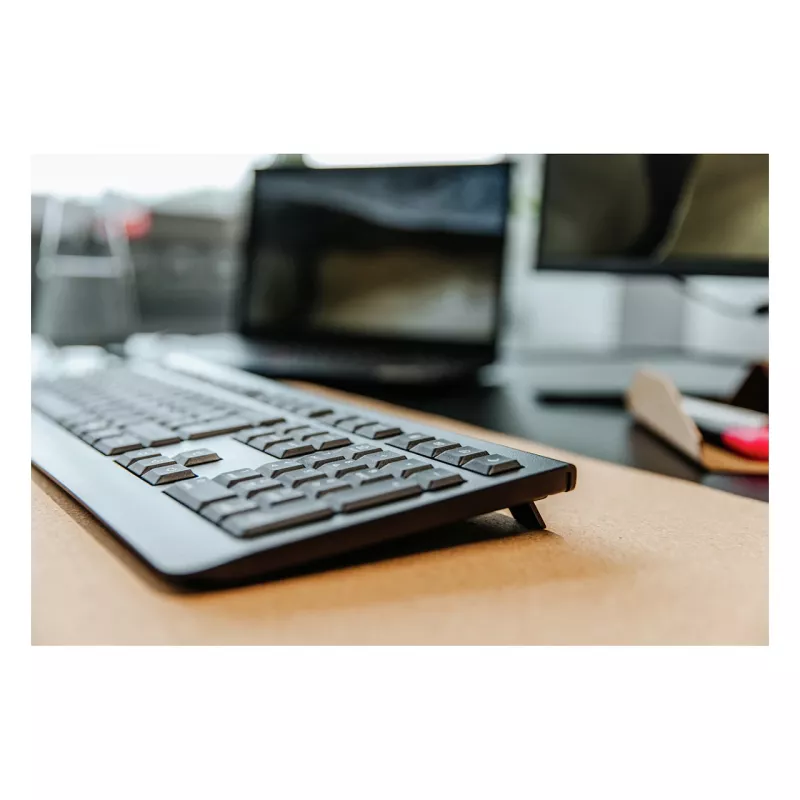 Klawiatura Cherry KW 3000 Uniwersalna RF Bezprzewodowa QWERTY Portugalska Czarna