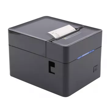 Drukarka POS Olympia 947990055 — Termiczna bezpośrednia, 250 mm/s, średnica rolki 80 mm, szerokość druku 80 mm, USB Typ-A, RS-232, przewodowa, czarna