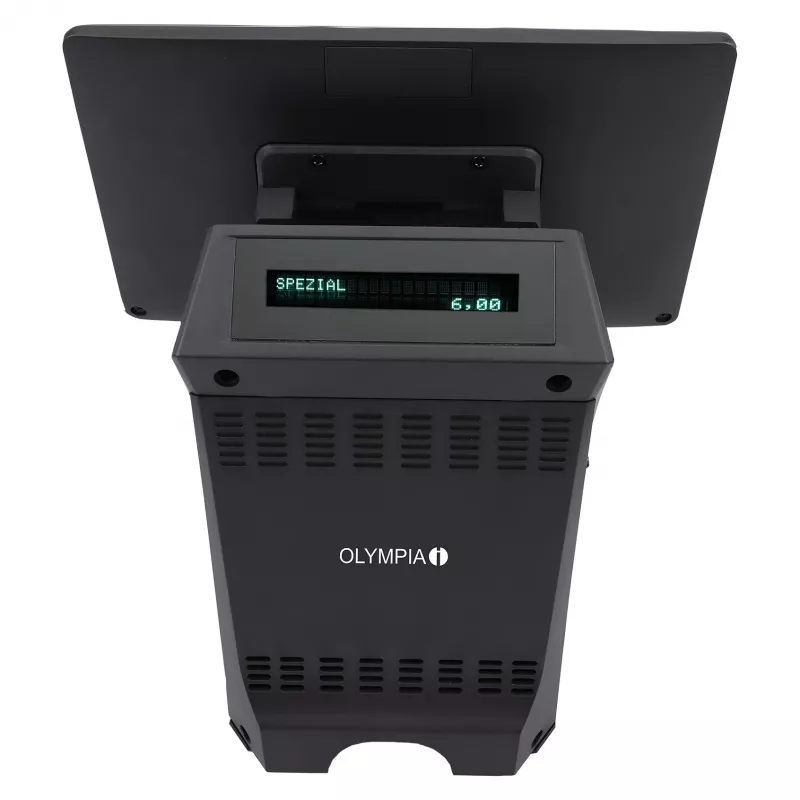 All-in-One Olympia T215DK 15 cali (38.1 cm) ekran dotykowy Android 11, drukarka termiczna bezpośrednia 8 cm, czarny