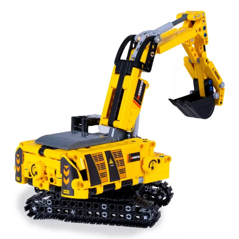 Koparka Jamara CaDA Excavator Bricks, zalecany wiek 8+, waga 0,36 kg, czarno-żółta