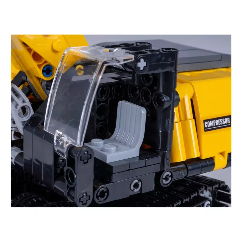Koparka Jamara CaDA Excavator Bricks, zalecany wiek 8+, waga 0,36 kg, czarno-żółta