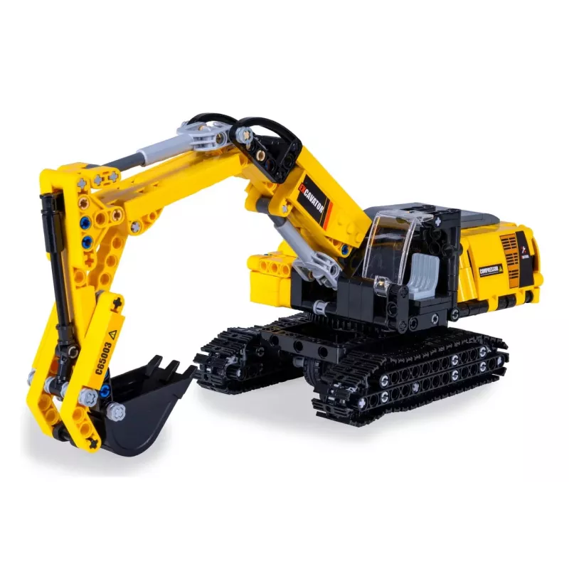 Koparka Jamara CaDA Excavator Bricks, zalecany wiek 8+, waga 0,36 kg, czarno-żółta