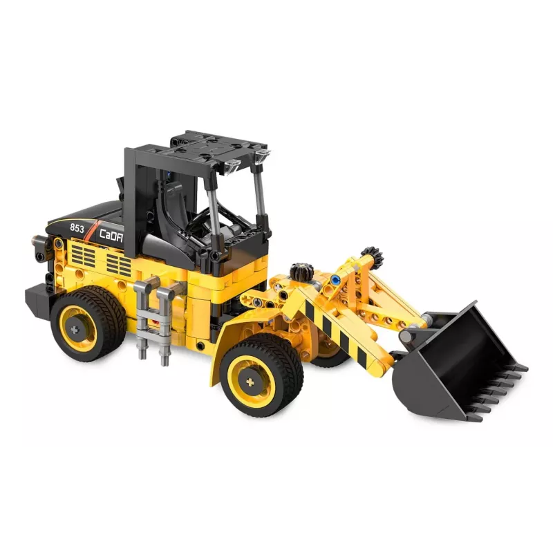 Zestaw konstrukcyjny ładowarki Jamara CaDA Wheel loader Bricks, dla dzieci od 8 lat, czarno-żółty