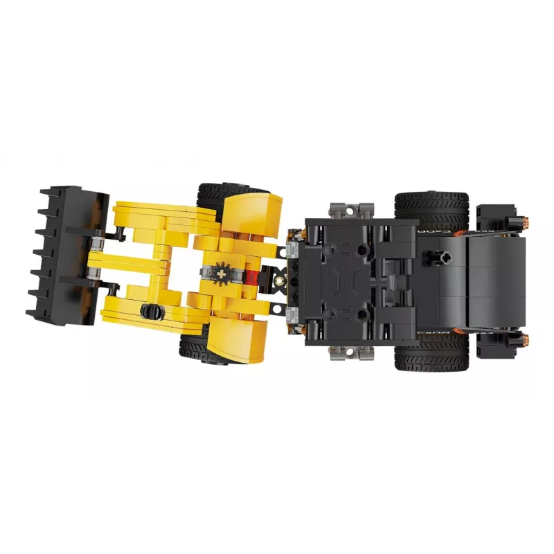 Zestaw konstrukcyjny ładowarki Jamara CaDA Wheel loader Bricks, dla dzieci od 8 lat, czarno-żółty