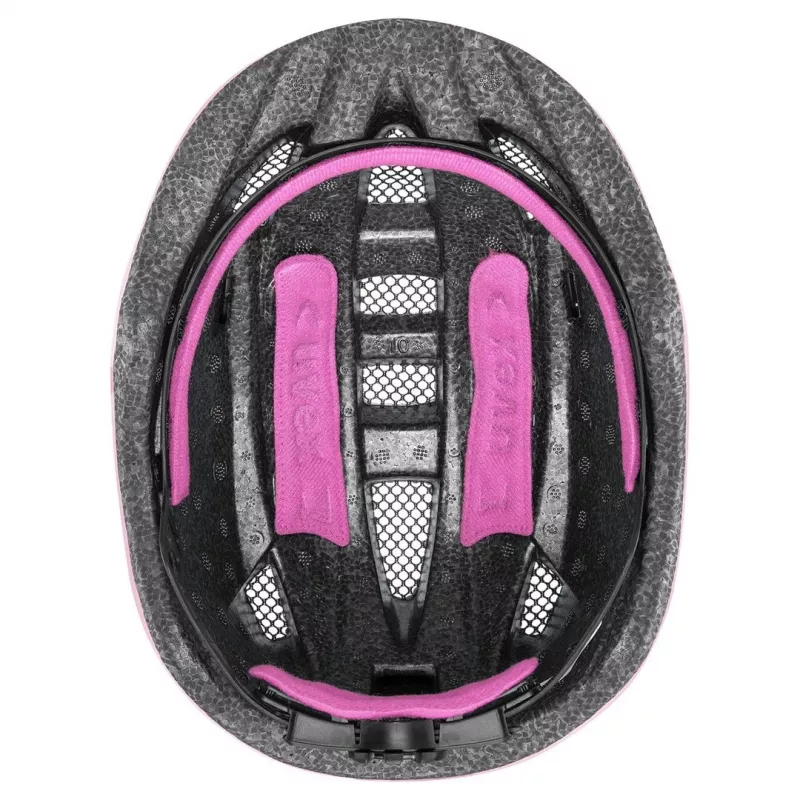 Ochronny kask dziecięcy UVEX kid 2 cc Multicolour Pink, hard-shell, wykończenie matowe