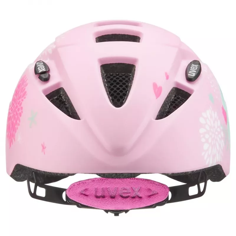 Ochronny kask dziecięcy UVEX kid 2 cc Multicolour Pink, hard-shell, wykończenie matowe