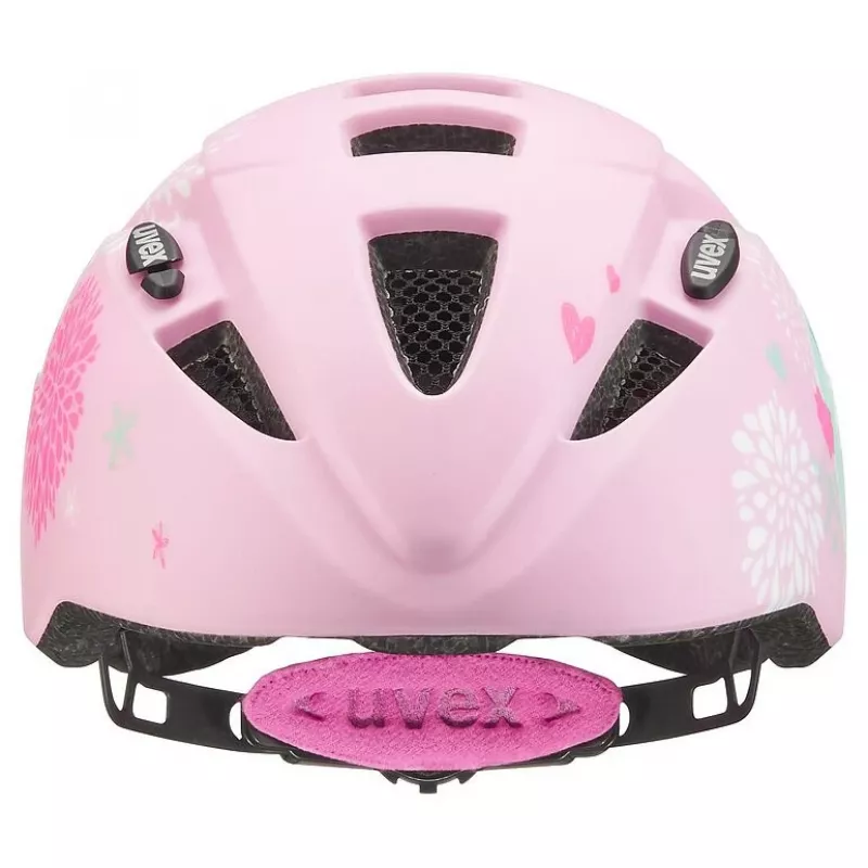 Ochronny kask dziecięcy UVEX kid 2 cc Multicolour Pink, hard-shell, wykończenie matowe
