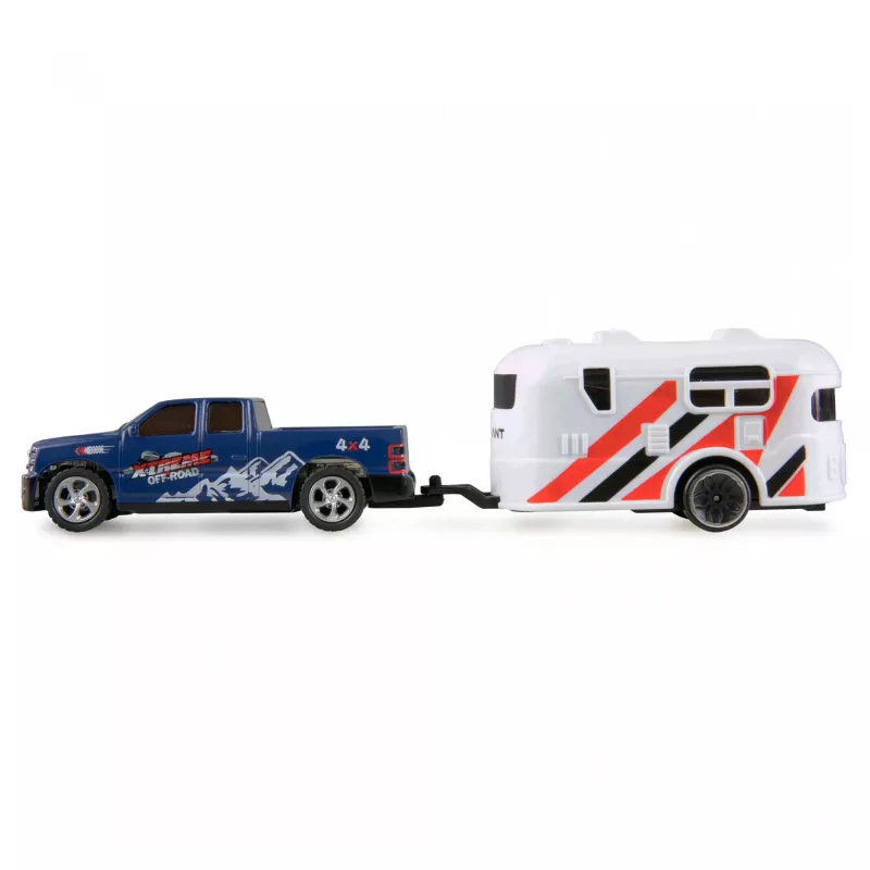 RC pickup Amewi 22680 1:64 RTR z przyczepą, niebieski