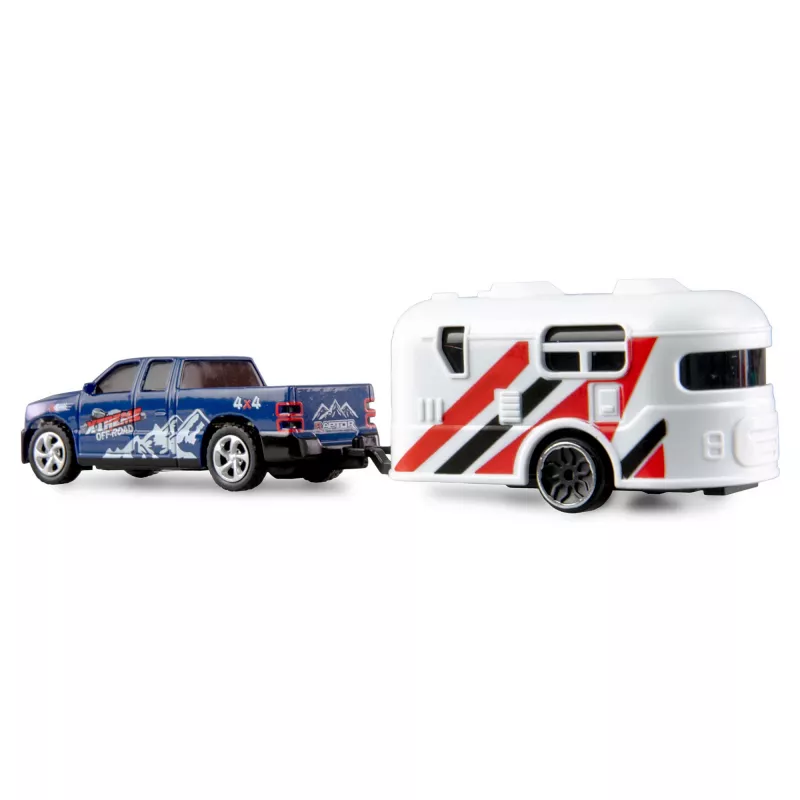 RC pickup Amewi 22680 1:64 RTR z przyczepą, niebieski