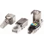 ATEN RJ-45 (J-45) męska wtyczka przewodowa 2A-245G, srebrna, do okablowania Cat6A