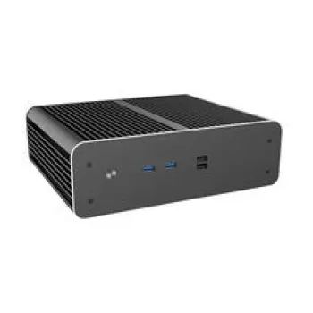 Akasa Euler CMX Mini-ITX Fanless PC Case A-ITX61-S1B — czarna, mini obudowa do systemów pasywnie chłodzonych