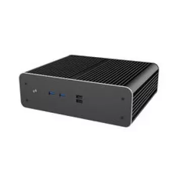 Akasa Euler CMX Mini-ITX Fanless PC Case A-ITX61-S1B — czarna, mini obudowa do systemów pasywnie chłodzonych