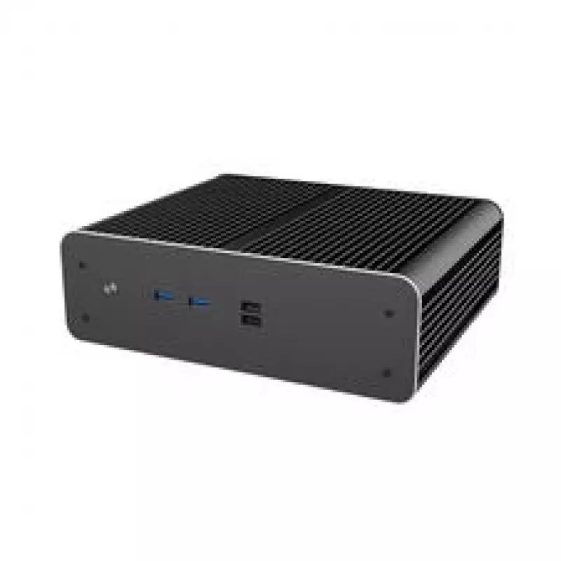 Akasa Euler CMX Mini-ITX Fanless PC Case A-ITX61-S1B — czarna, mini obudowa do systemów pasywnie chłodzonych