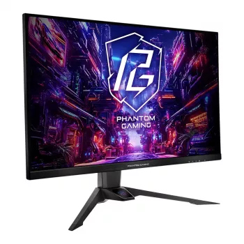 Monitor ASRock PG32QFT 32 cale QHD (2560×1440) IPS LED, 1 ms, 180 Hz, VESA, regulacja wysokości, Czarny