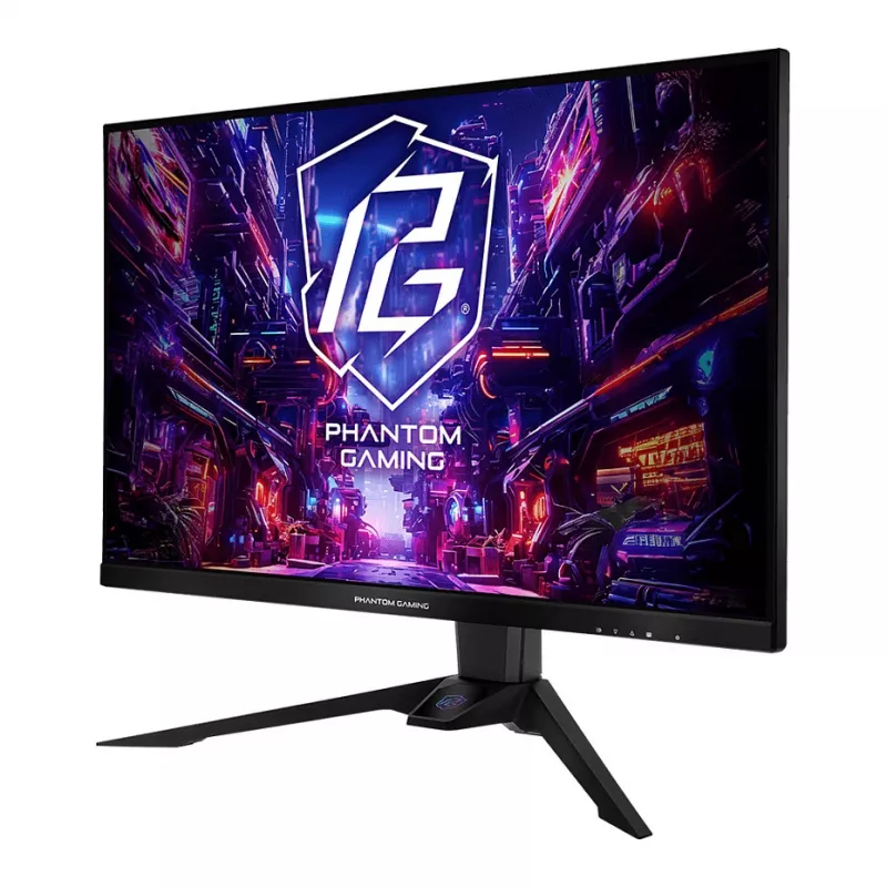 Monitor ASRock PG32QFT 32 cale QHD (2560×1440) IPS LED, 1 ms, 180 Hz, VESA, regulacja wysokości, Czarny
