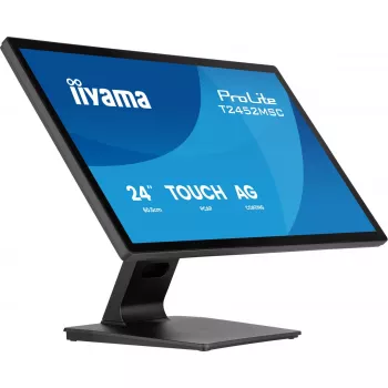 IIYAMA ProLite T2452MSC-B2AG 24-calowy monitor dotykowy Full HD IPS 1920×1080, 5 ms, hub USB 3.2, głośniki, VESA