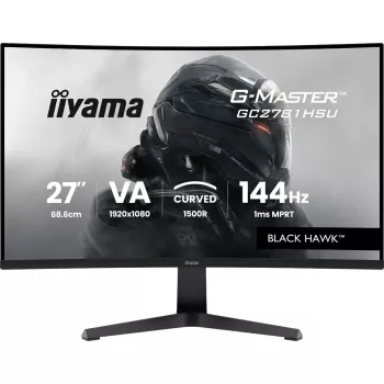 Monitor IIYAMA G-MASTER GC2781HSU-B1 27 cali Curved VA 1920×1080 144 Hz Hub USB Głośniki VESA Czarny