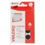 VELCRO Klettpunkte Selbstklebend, Haken & Flausch 16mm x 16 sets Schwarz