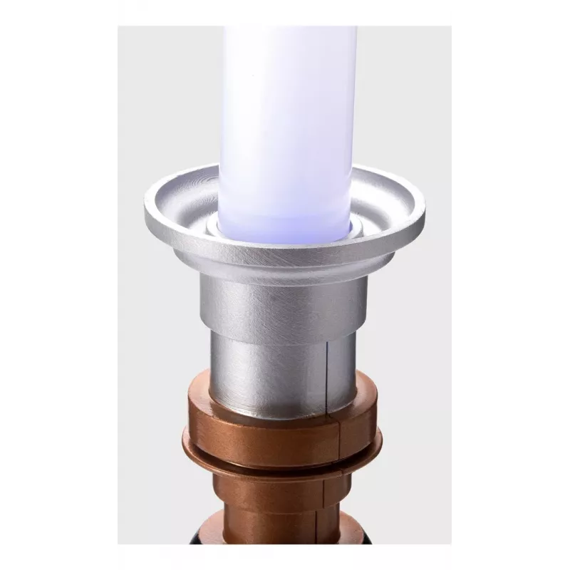 Lampa stołowa Ukonic 16987 czarna miedziana szara biała niebieskie światło 595 mm