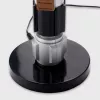 Lampa stołowa Ukonic 16987 czarna miedziana szara biała niebieskie światło 595 mm