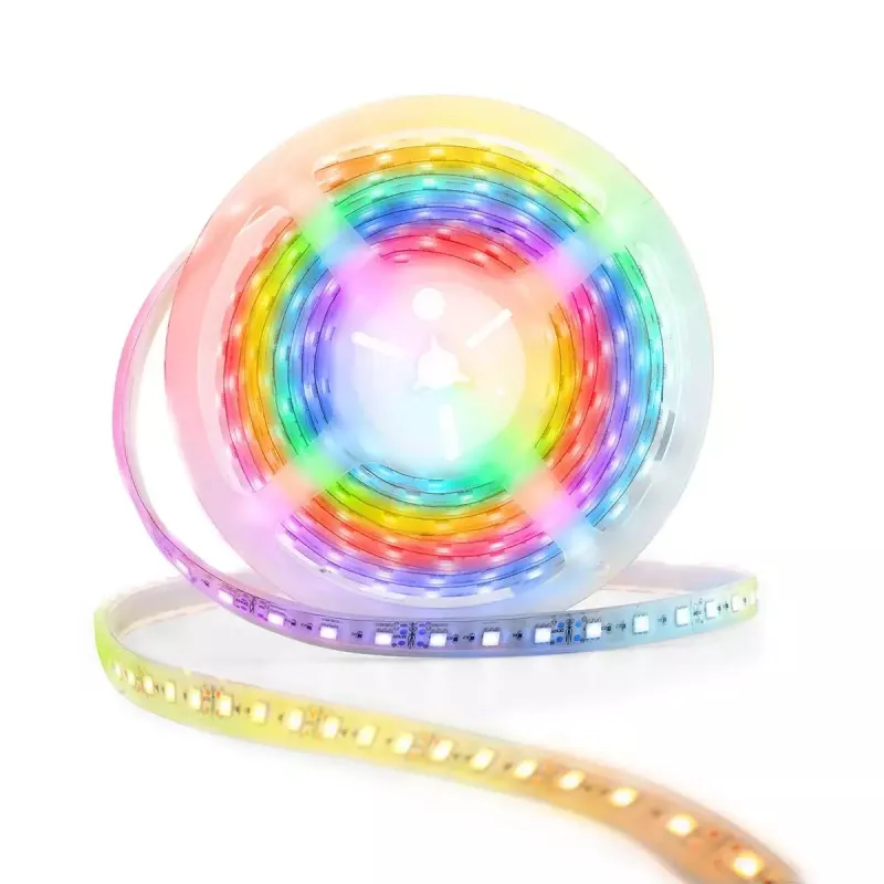 Inteligentny pasek LED Nedis WIFILS51CRGB — Wi‑Fi, RGB, 24 W, kabel 1 m, szerokość 12 mm