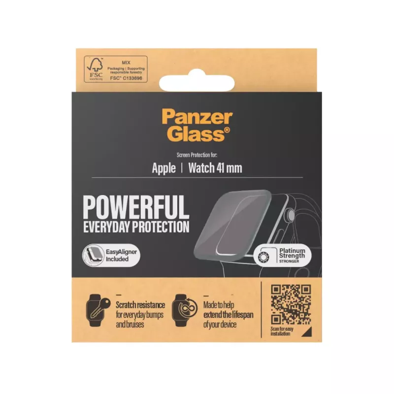 Szkło ochronne PanzerGlass Apple Watch Series 8 7 41mm przezroczyste