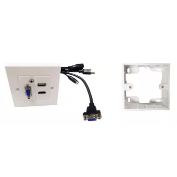 Gniazdo outletowe HDMI VGA USB A 3.5mm Vivolink WI221293