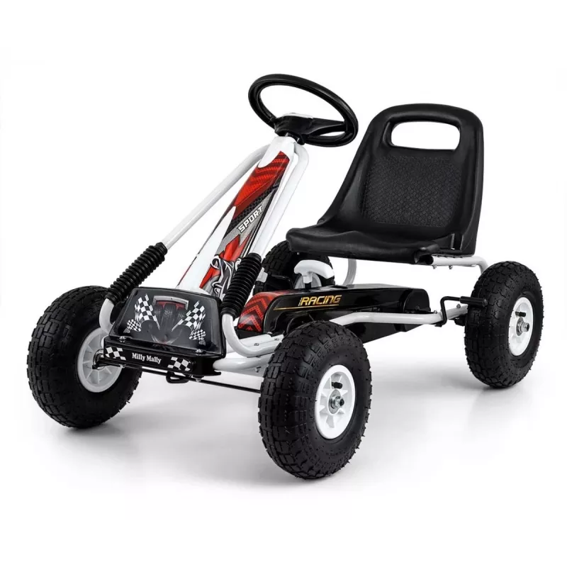 Milly Mally Jeździk Gokart Thor Biały