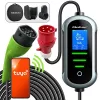 Ładowarka samochodowa elektryczna naścienna QOLTEC 7 kW 230V CEE 32A z Wi‑Fi i LCD (model 52721)